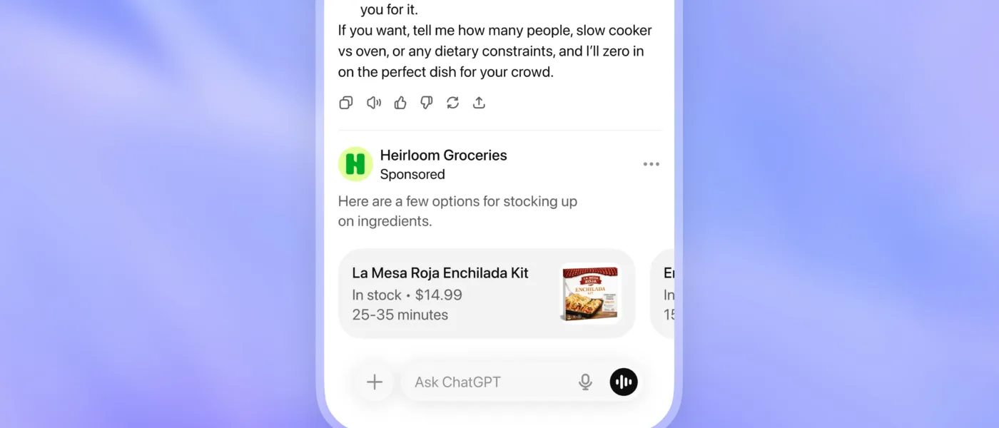 OpenAI uruchamia reklamy w ChatGPT w USA