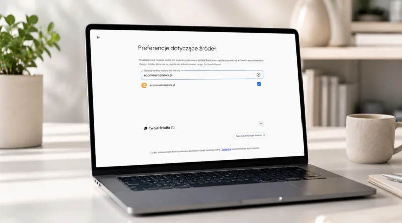 Dodaj ecommercenews.pl jako preferowane źródło w Google
