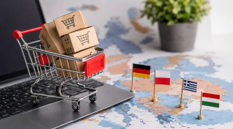 Niemcy dominują w e-commerce Europy Środkowej, ale Polska i mniejsze rynki rosną szybciej