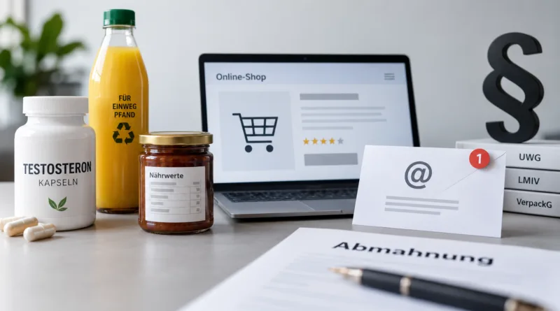Niemieckie upomnienia dla e-commerce: suplementy, żywność i e-mail marketing pod lupą