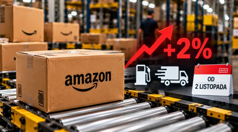 Druga podwyżka FBA w siedem miesięcy. Od 2 listopada dopłata paliwowo-logistyczna Amazon rośnie do 2 proc., także w Polsce