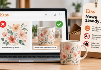Etsy zaostrza zasady dotyczące AI. Każda oferta musi mieć prawdziwe zdjęcie, a wzory z AI są zakazane
