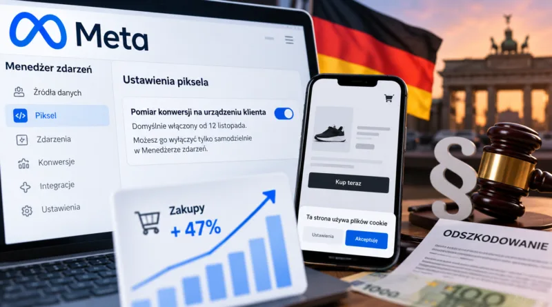 Meta Pixel od 12 listopada liczy konwersje na telefonie klienta. Co muszą sprawdzić sklepy reklamujące się w Niemczech