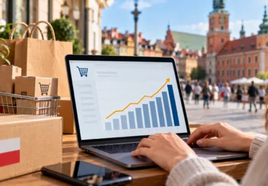 Sprzedaż w internecie rośnie o 18,7 proc. Udział e-handlu w polskim handlu przekroczył 10 proc.